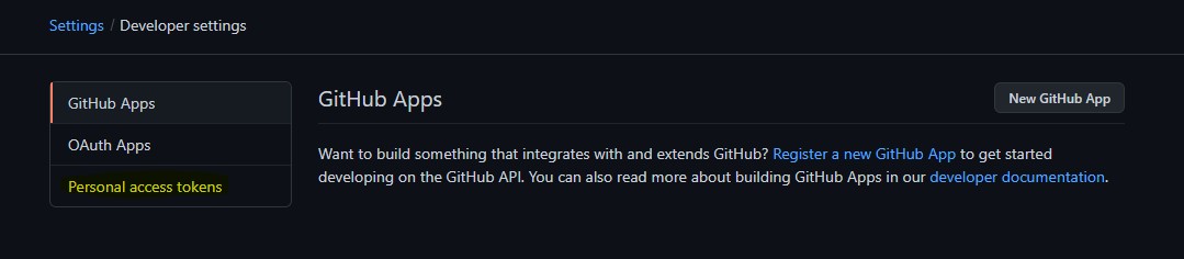 GitHub Access Tokens